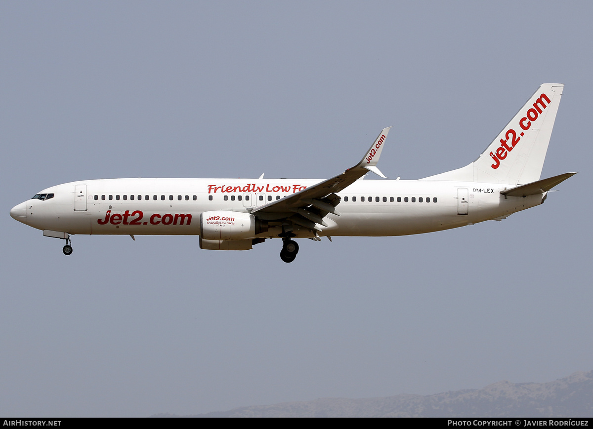 Aircraft Photo of OM-LEX | Boeing 737-8BK | Jet2 | AirHistory.net #698837