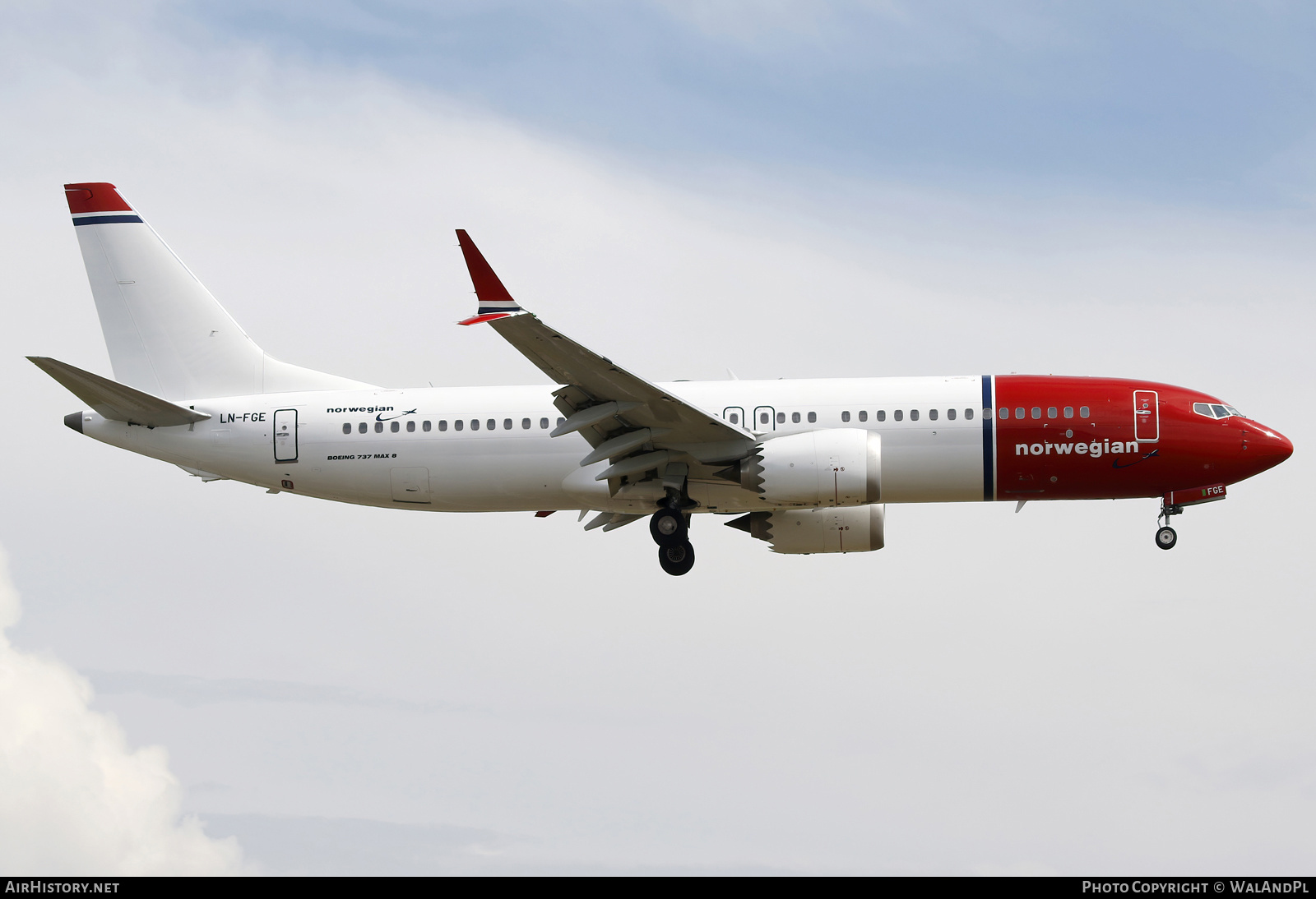 Aircraft Photo of LN-FGE | Boeing 737-8 Max 8 | Norwegian | AirHistory.net #698861
