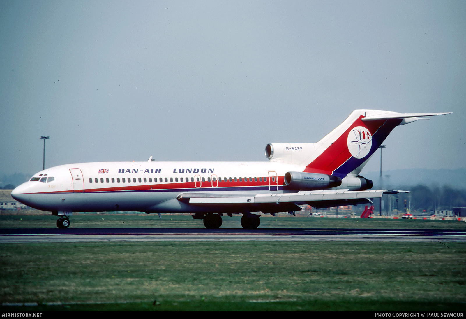 Aircraft Photo of G-BAEF | Boeing 727-46 | Dan-Air London | AirHistory.net #698863