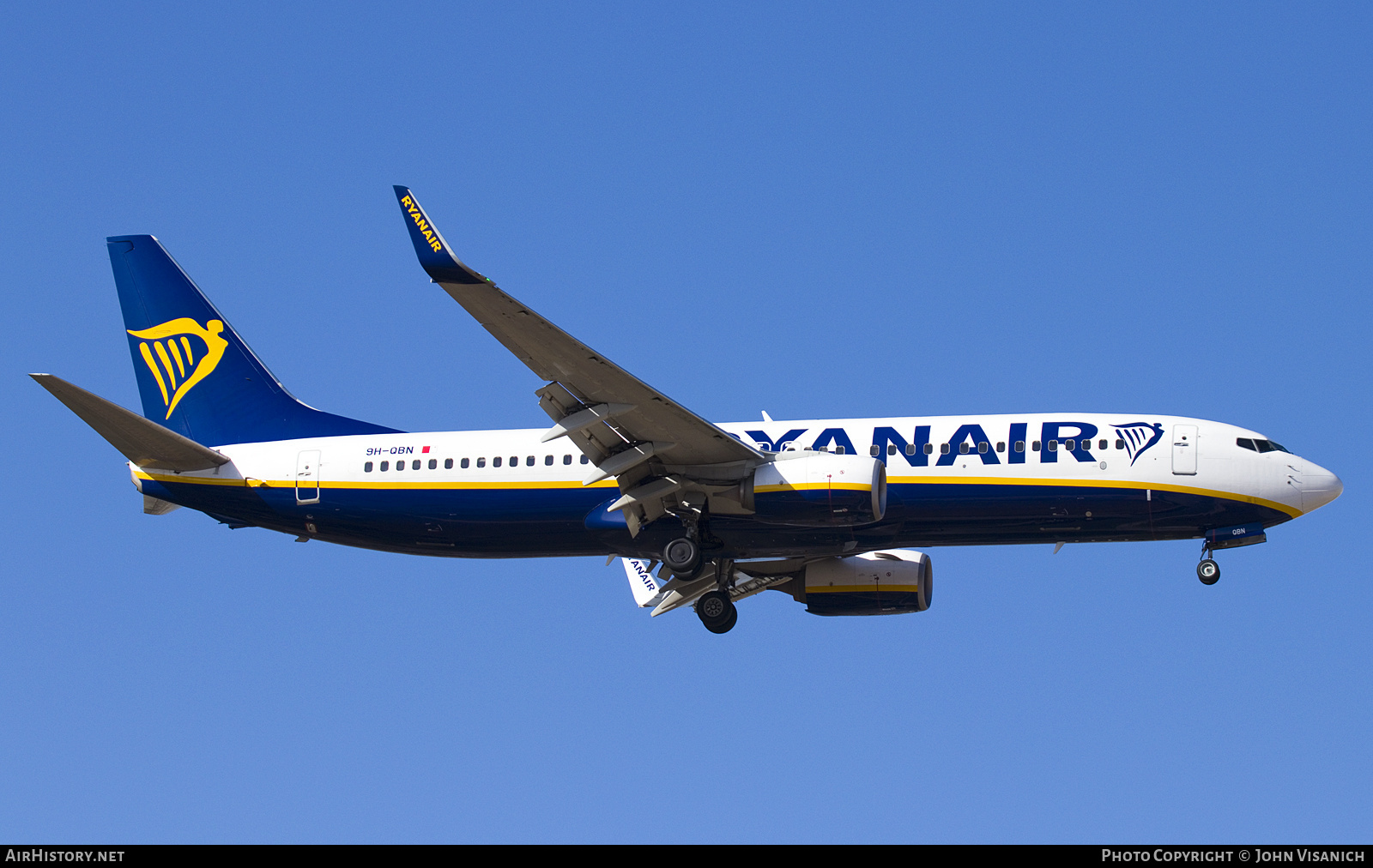 Aircraft Photo of 9H-QBN | Boeing 737-8AS | Ryanair | AirHistory.net #698866