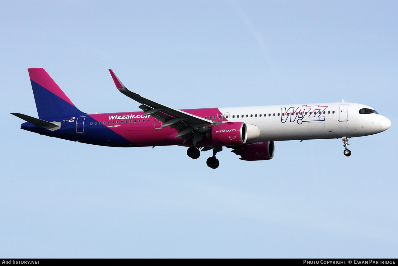 Aircraft Photo of 9H-WDH | Airbus A321-271NX | Wizz Air | AirHistory.net #698868
