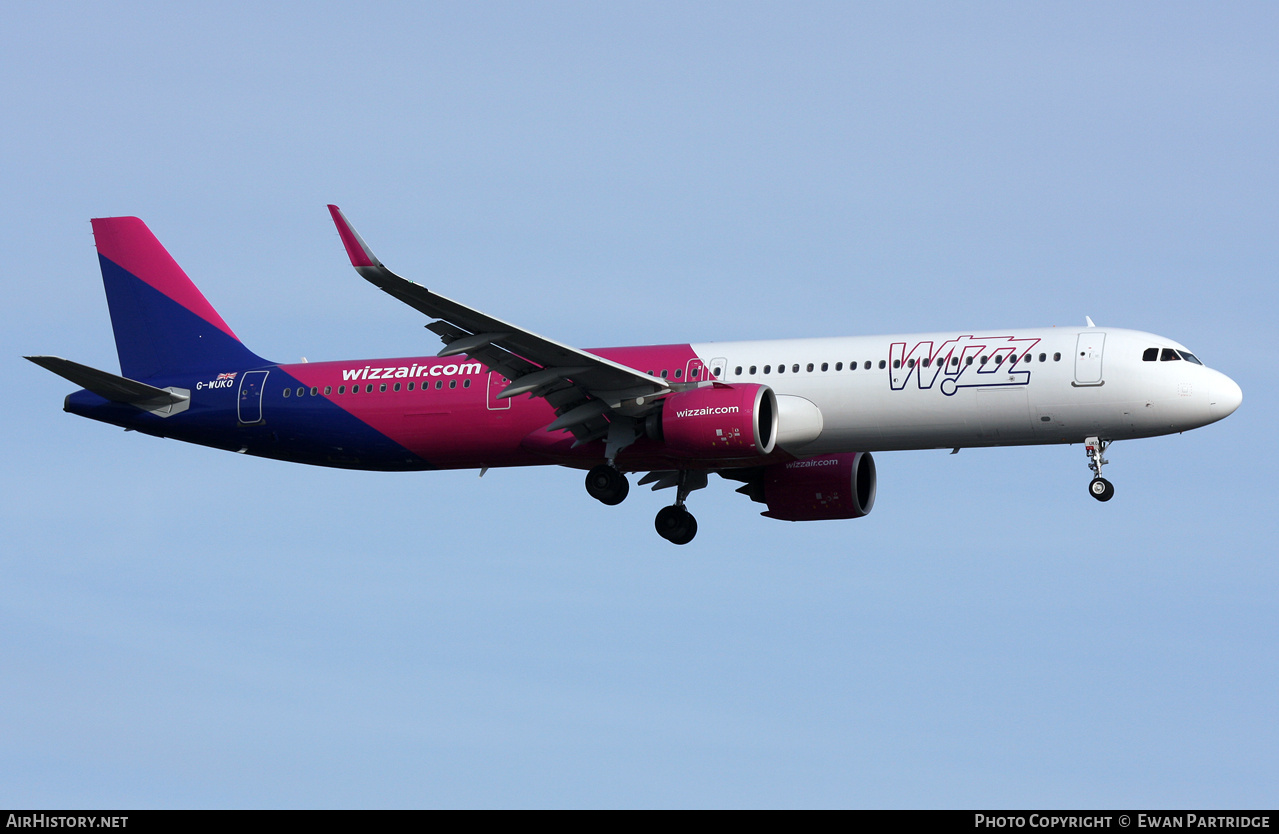Aircraft Photo of G-WUKO | Airbus A321-271N | Wizz Air | AirHistory.net #698889
