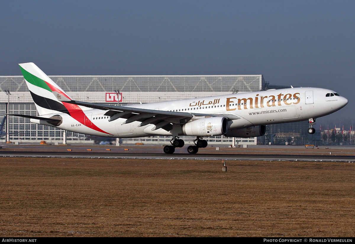 Aircraft Photo of A6-EAN | Airbus A330-243 | Emirates | AirHistory.net #699072
