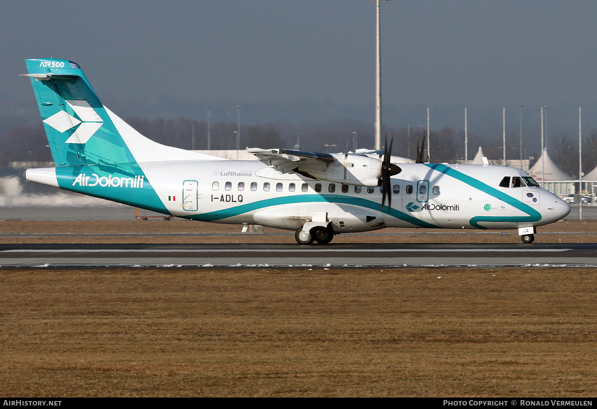Aircraft Photo of I-ADLQ | ATR ATR-42-500 | Air Dolomiti | AirHistory.net #699074