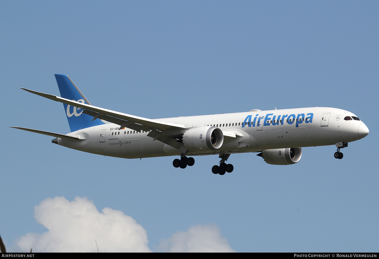 Aircraft Photo of EC-ODH | Boeing 787-9 Dreamliner | Air Europa | AirHistory.net #699088