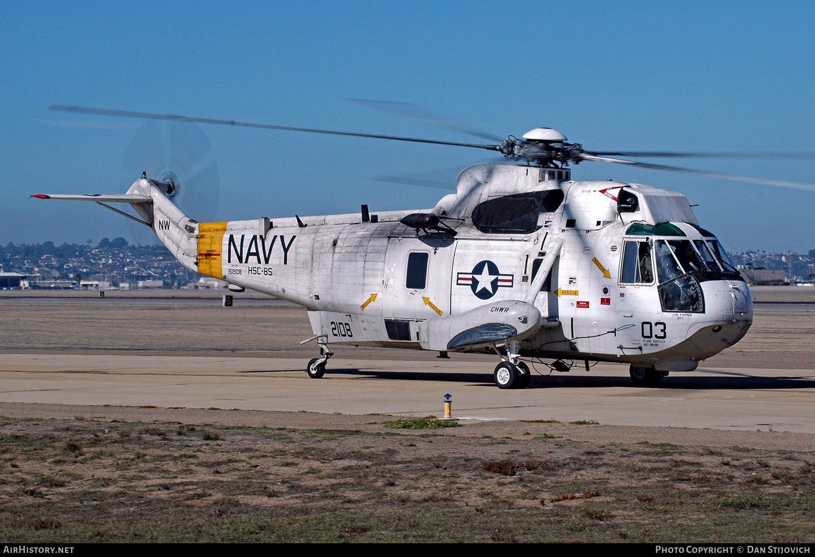Aircraft Photo of 152108 / 2108 | Sikorsky UH-3H Sea King (S-61B) | USA - Navy | AirHistory.net #699157