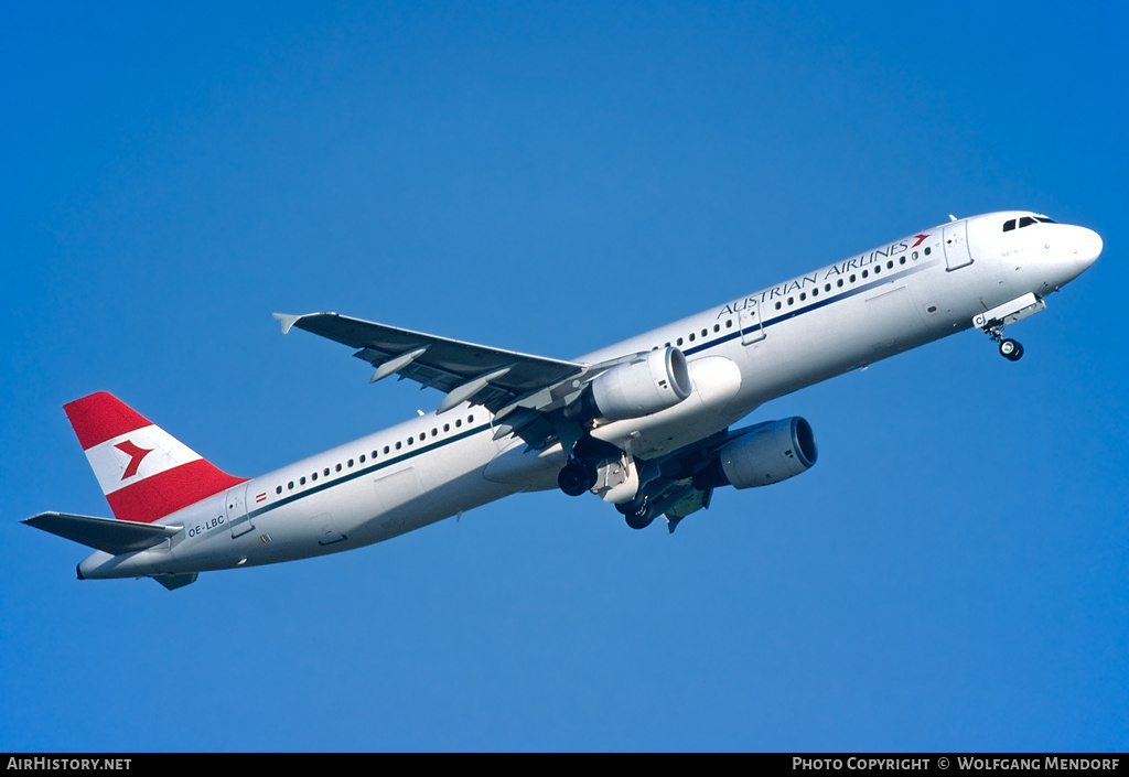 Aircraft Photo of OE-LBC | Airbus A321-111 | Austrian Airlines | AirHistory.net #699166