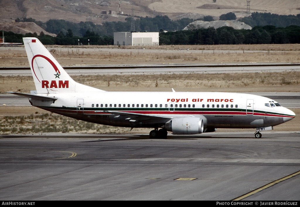 Aircraft Photo of CN-RMY | Boeing 737-5B6 | Royal Air Maroc - RAM | AirHistory.net #699170