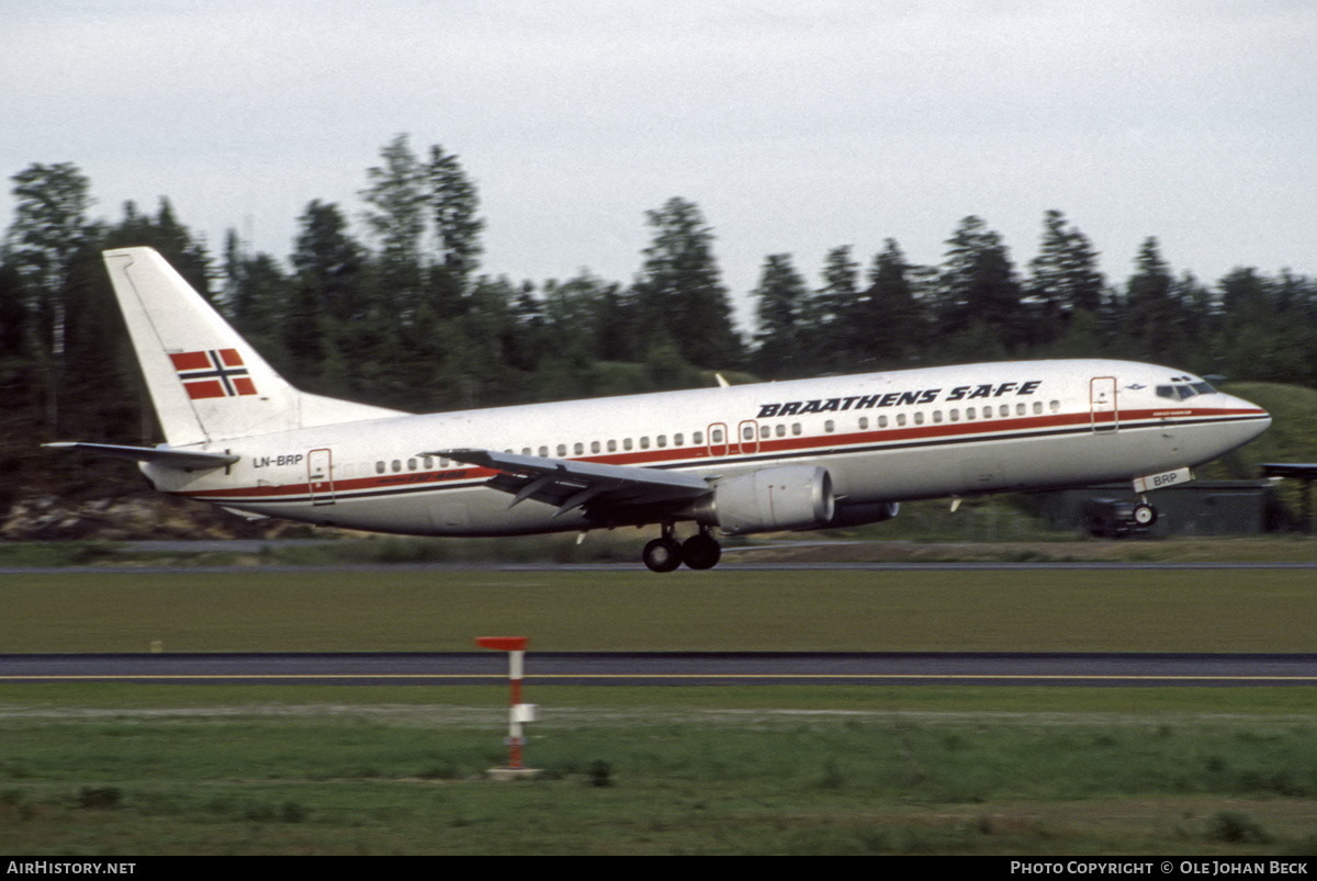 Aircraft Photo of LN-BRP | Boeing 737-405 | Braathens SAFE | AirHistory.net #699179
