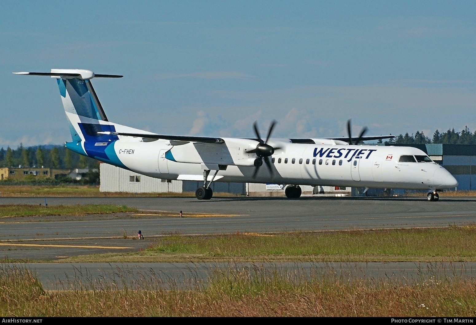 Aircraft Photo of C-FHEN | Bombardier DHC-8-402 Dash 8 | WestJet | AirHistory.net #699253