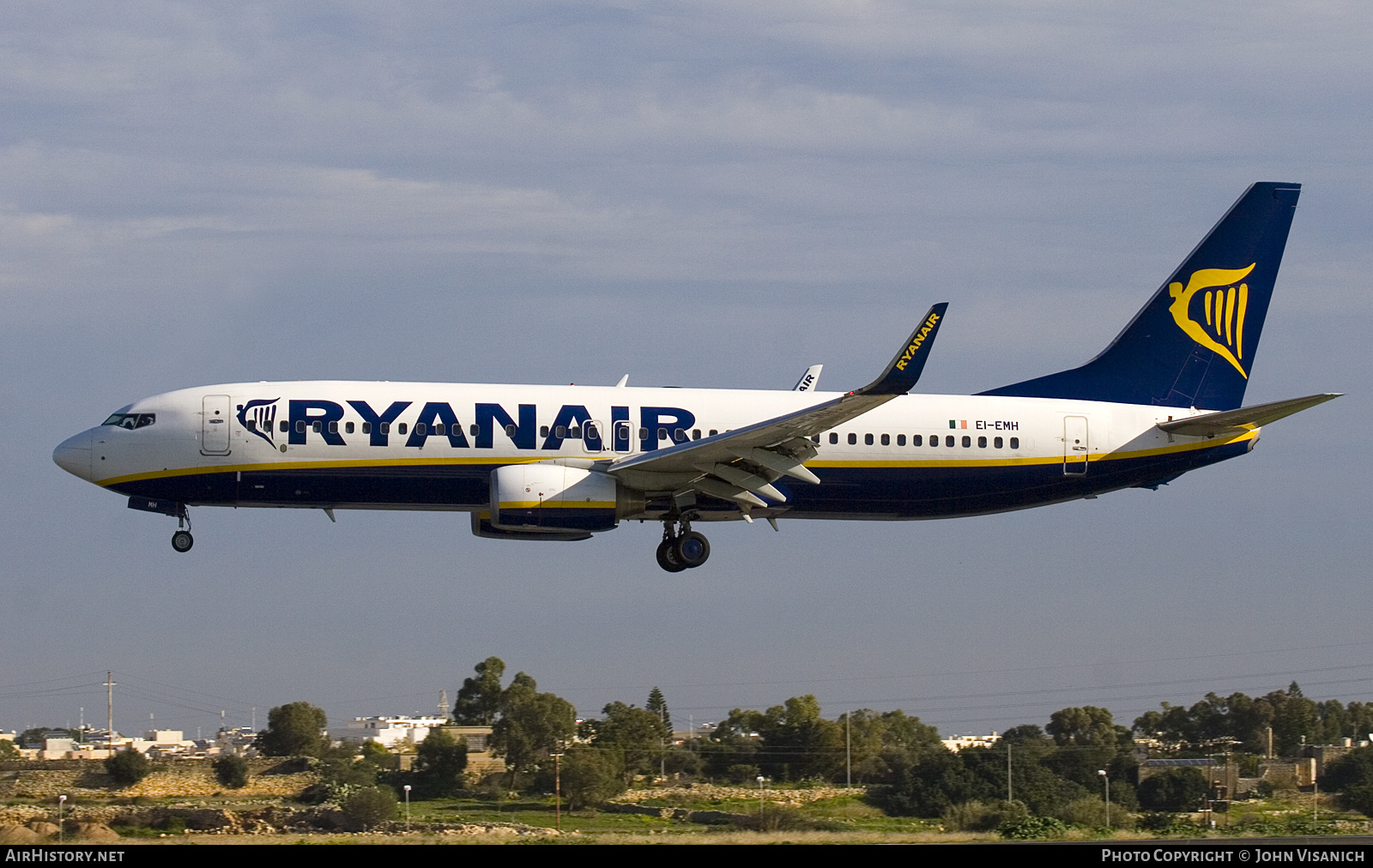 Aircraft Photo of EI-EMH | Boeing 737-8AS | Ryanair | AirHistory.net #699299