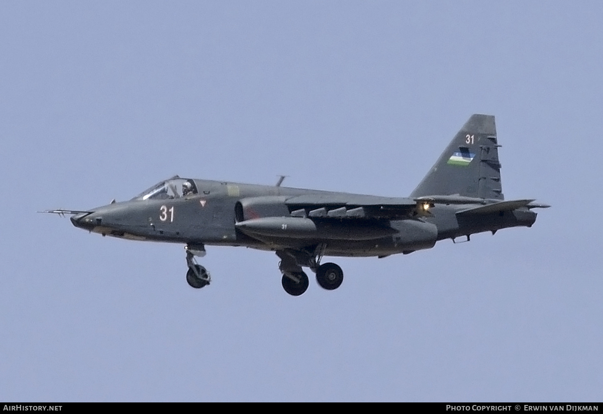 Aircraft Photo of 31 white | Sukhoi Su-25 | Uzbekistan - Air Force | AirHistory.net #699449