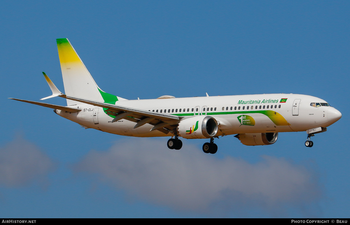 Aircraft Photo of 5T-CLJ | Boeing 737-8 Max 8 | Mauritania Airlines | AirHistory.net #699481