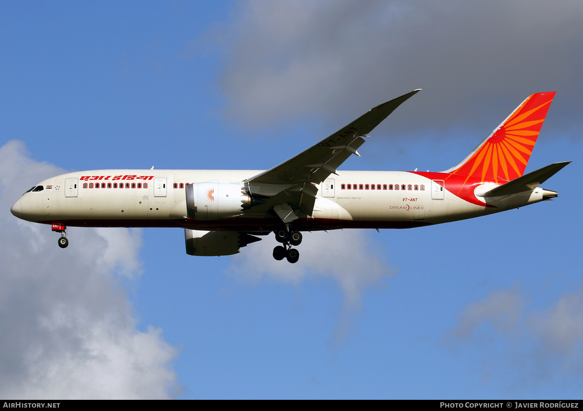 Aircraft Photo of VT-ANT | Boeing 787-8 Dreamliner | Air India | AirHistory.net #699528