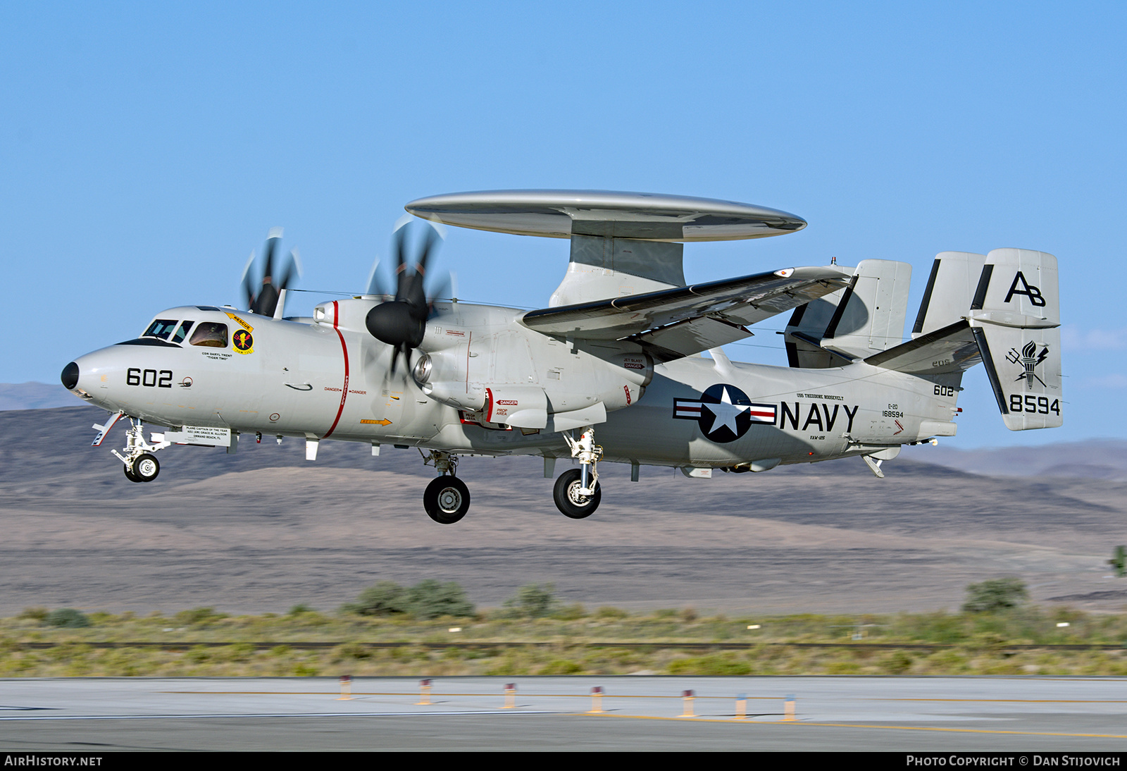 Aircraft Photo of 168594 / 8594 | Northrop Grumman E-2D Hawkeye | USA - Navy | AirHistory.net #699540