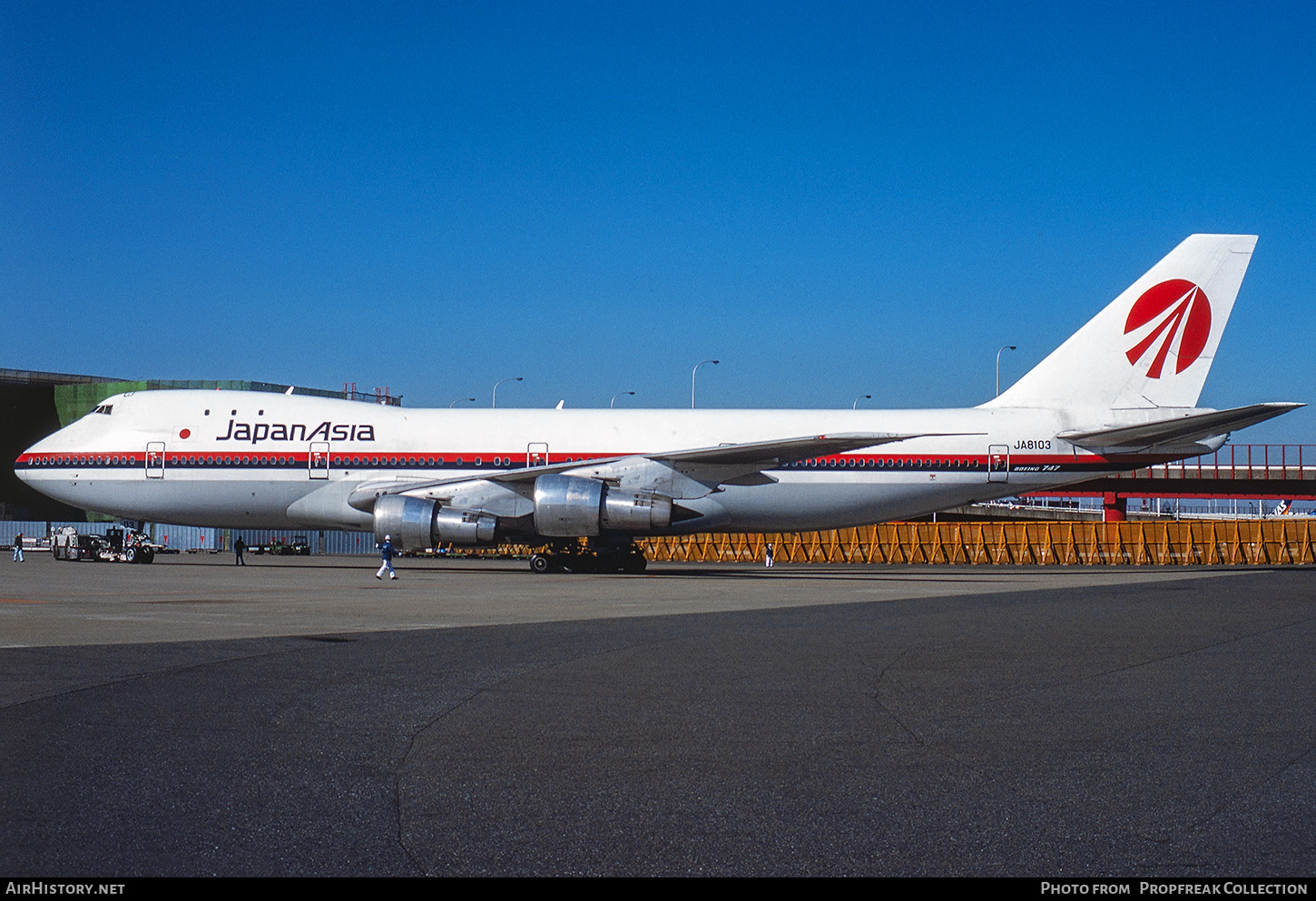 Aircraft Photo of JA8103 | Boeing 747-146 | Japan Asia Airways - JAA | AirHistory.net #699648
