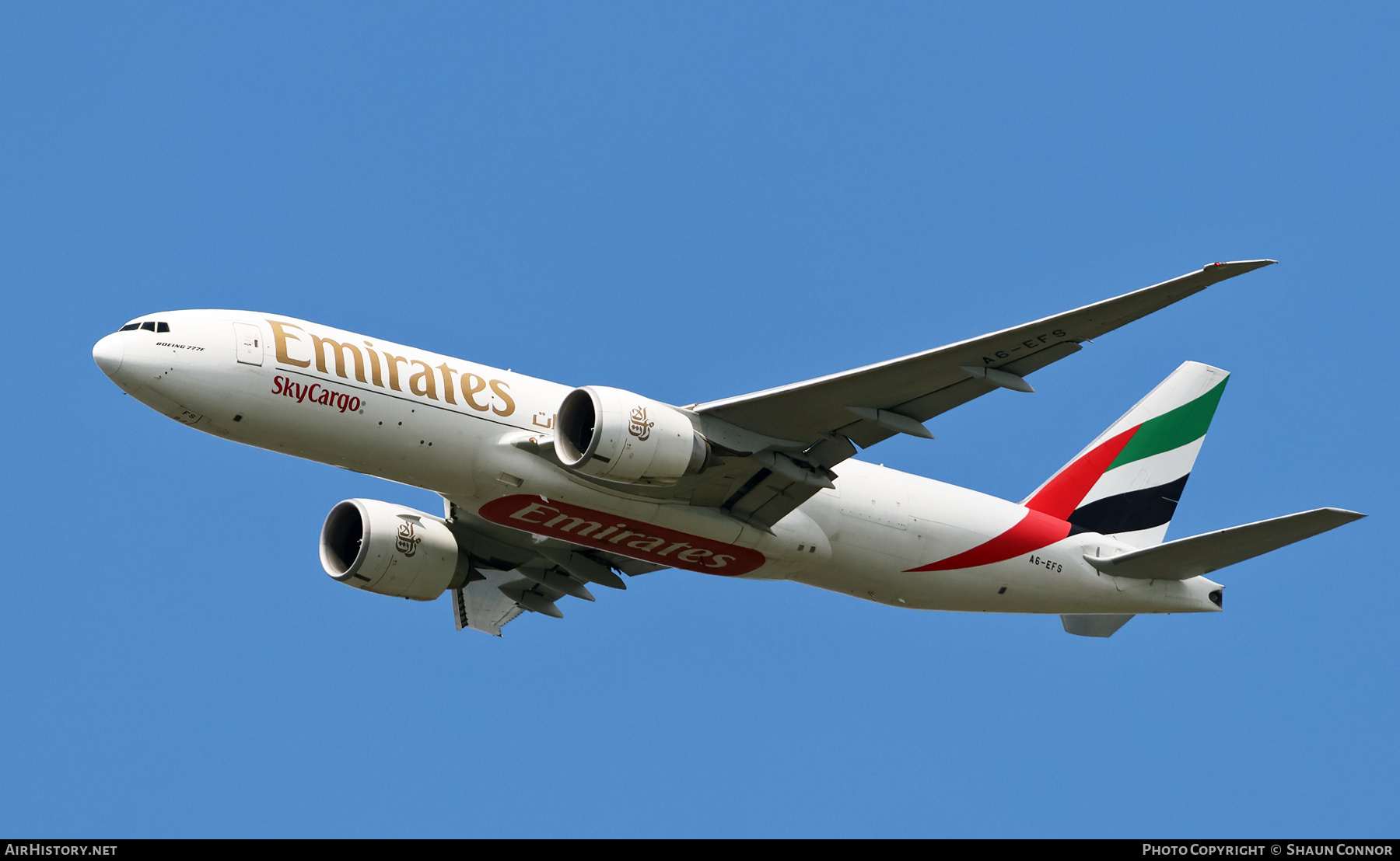 Aircraft Photo of A6-EFS | Boeing 777-F1H | Emirates SkyCargo | AirHistory.net #699673