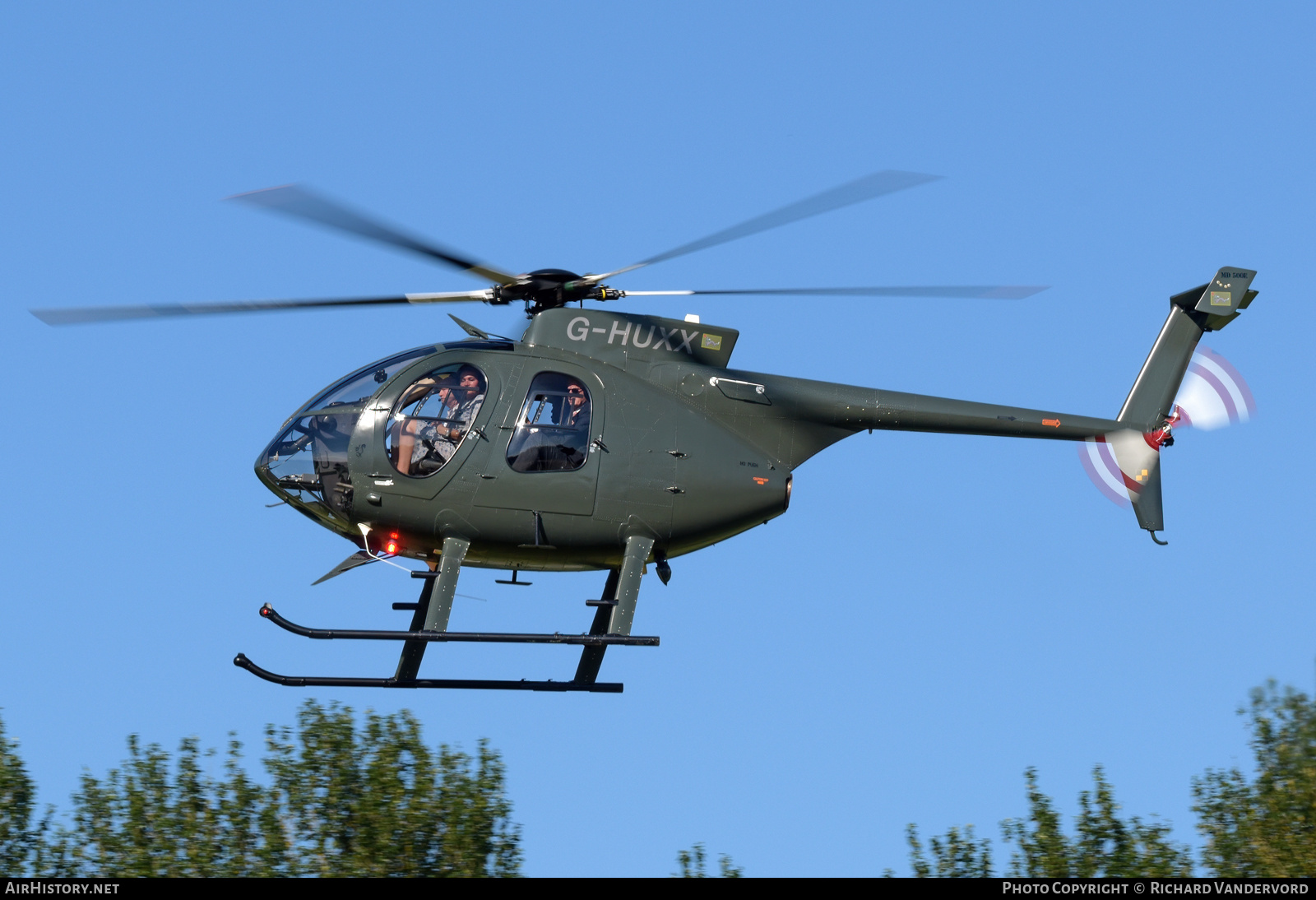 Aircraft Photo of G-HUXX | MD Helicopters MD-500E (369E) | AirHistory.net #699732