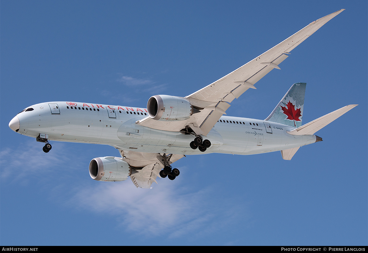 Aircraft Photo of C-GHQQ | Boeing 787-8 Dreamliner | Air Canada | AirHistory.net #699749