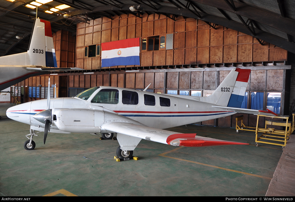 Aircraft Photo of 0232 | Beech 58 Baron | Paraguay - Air Force | AirHistory.net #699922