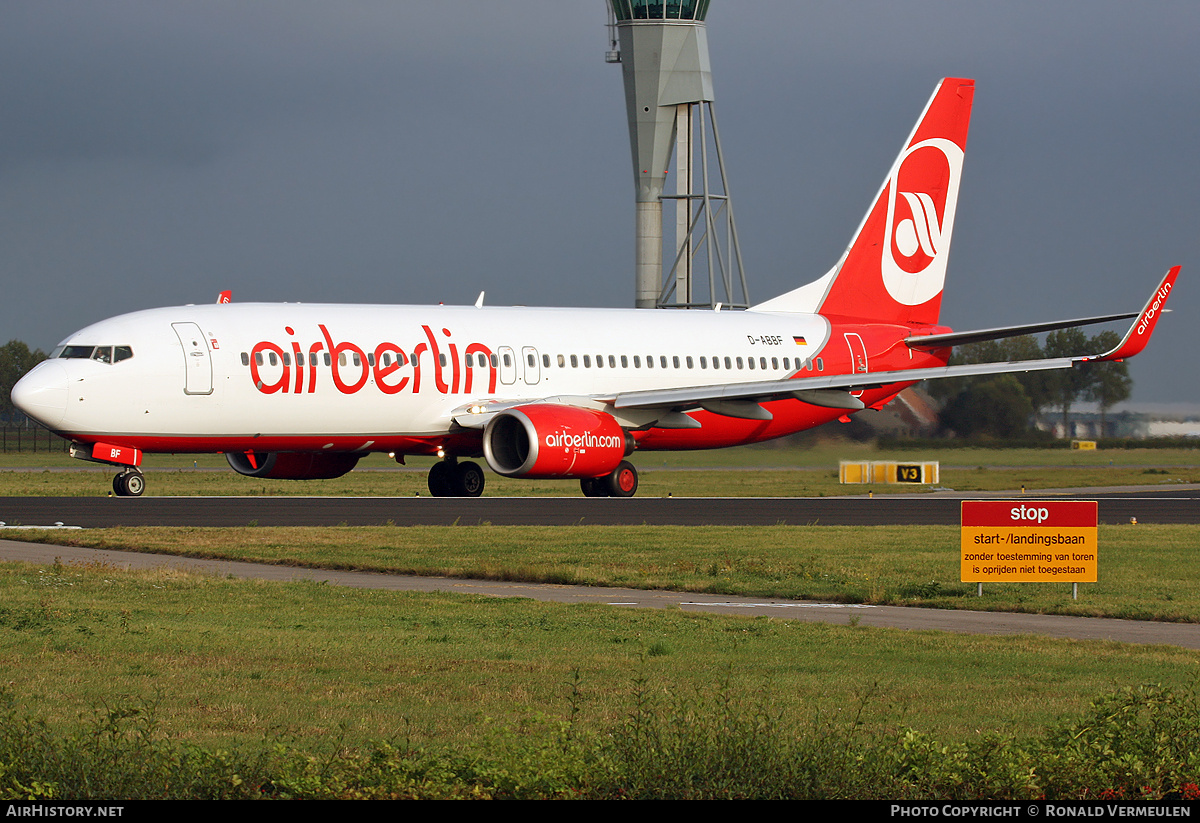 Aircraft Photo of D-ABBF | Boeing 737-86J | Air Berlin | AirHistory.net #699970