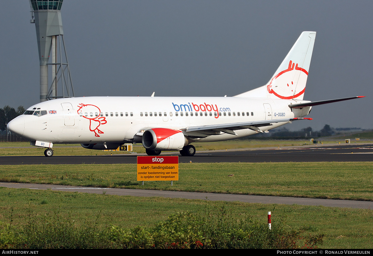 Aircraft Photo of G-OGBD | Boeing 737-3L9 | Bmibaby | AirHistory.net #700015