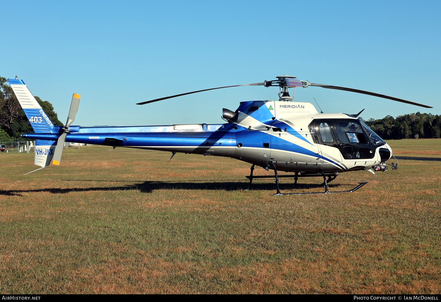 Aircraft Photo of VH-JKX | Eurocopter AS-350B-2 Ecureuil | Meridian Helicopters | AirHistory.net #700022