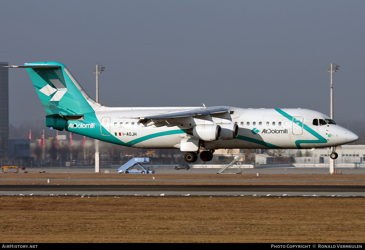 Aircraft Photo of I-ADJH | British Aerospace BAe-146-300 | Air Dolomiti | AirHistory.net #700046