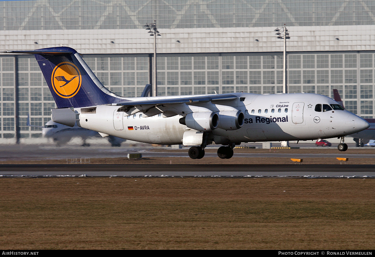 Aircraft Photo of D-AVRA | British Aerospace Avro 146-RJ85 | Lufthansa Regional | AirHistory.net #700078