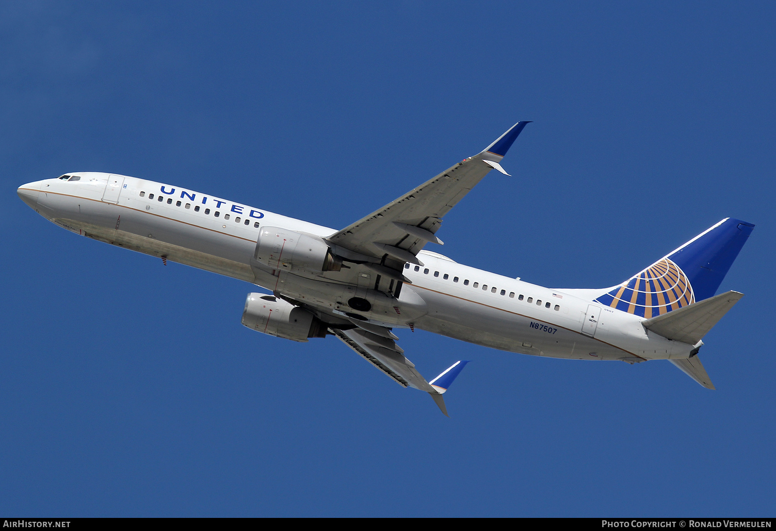 Aircraft Photo of N87507 | Boeing 737-824 | United Airlines | AirHistory.net #700080