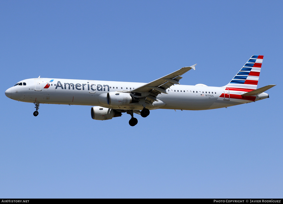 Aircraft Photo of N170US | Airbus A321-211 | American Airlines | AirHistory.net #700105