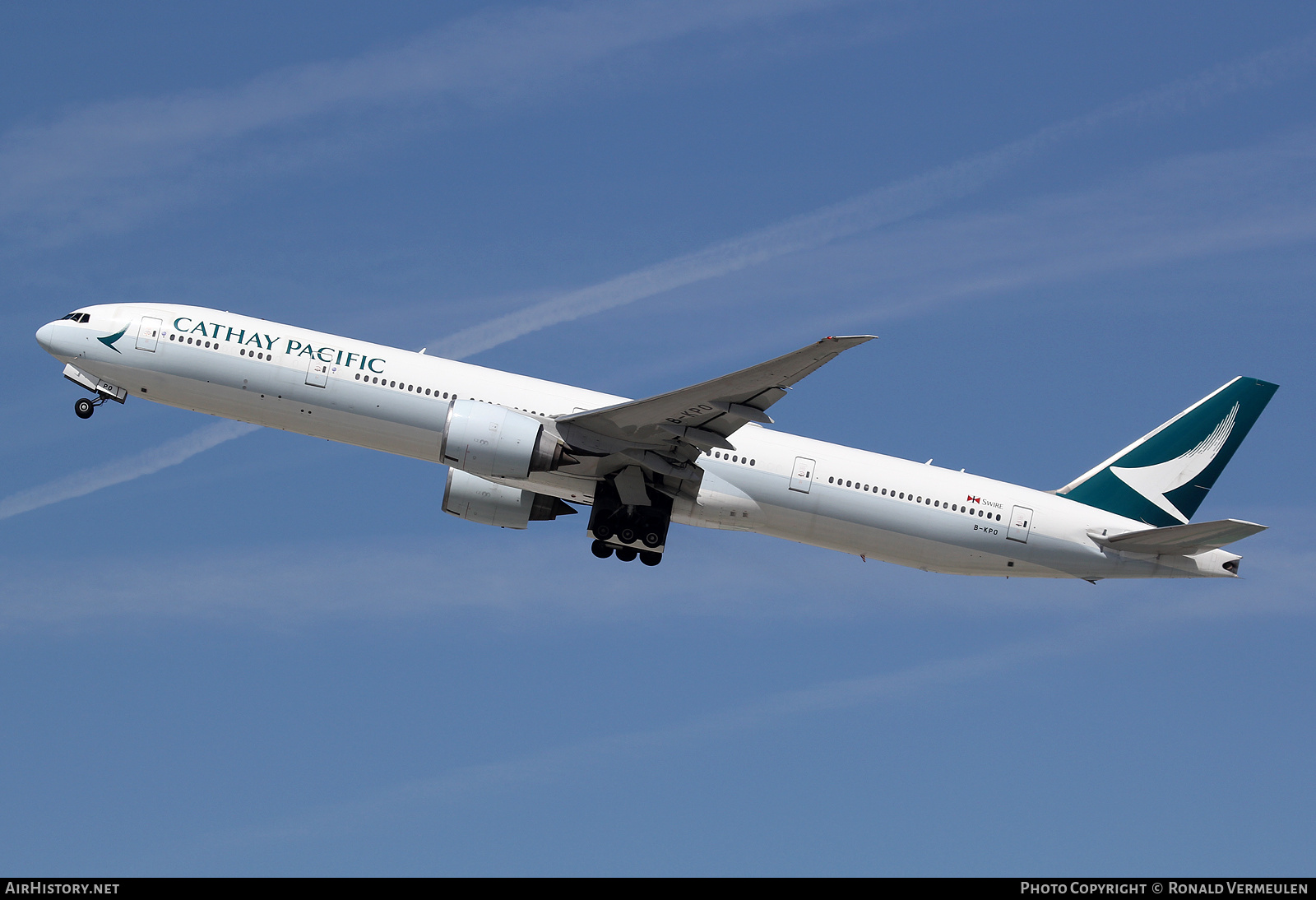 Aircraft Photo of B-KPO | Boeing 777-367/ER | Cathay Pacific Airways | AirHistory.net #700111