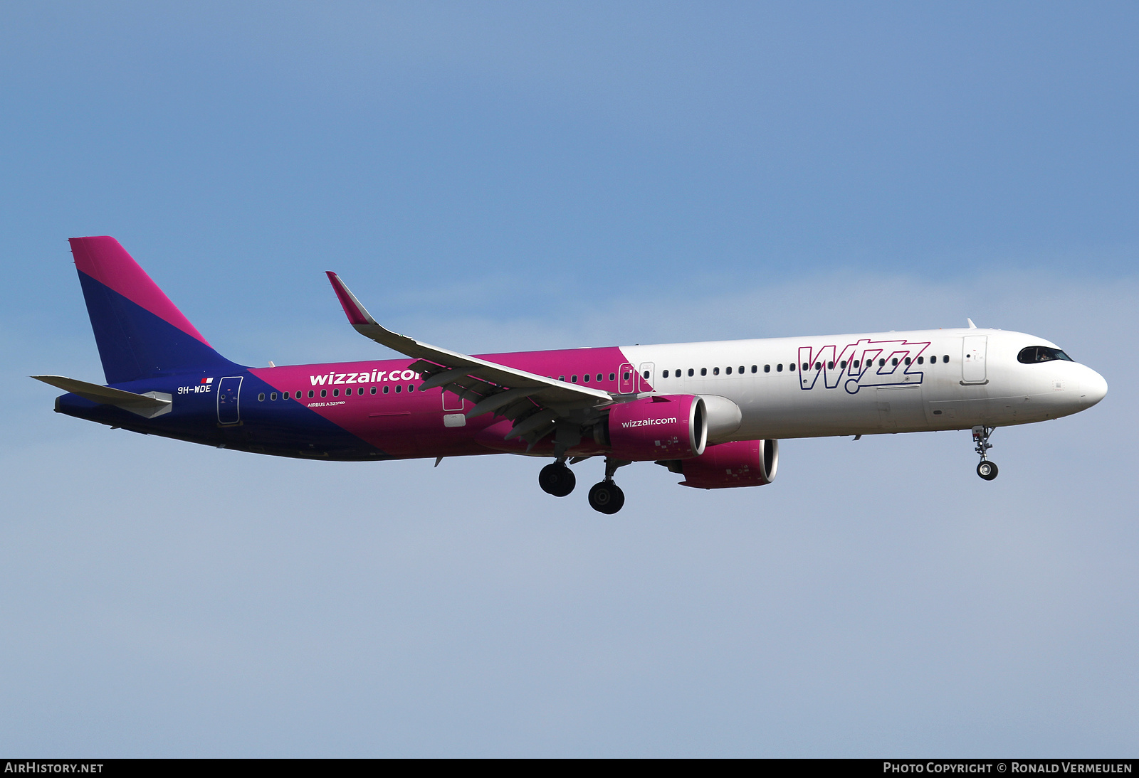 Aircraft Photo of 9H-WDE | Airbus A321-271NX | Wizz Air | AirHistory.net #700112