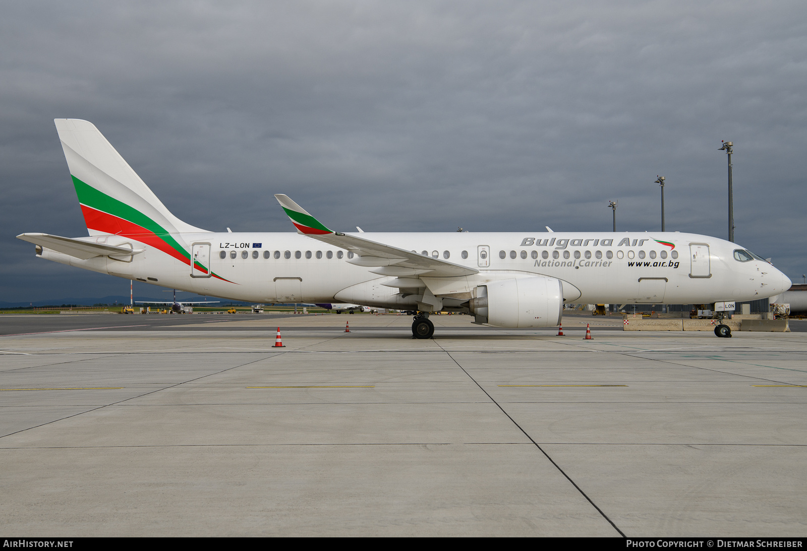 Aircraft Photo of LZ-LON | Airbus A220-371 (BD-500-1A11) | Bulgaria Air | AirHistory.net #700155