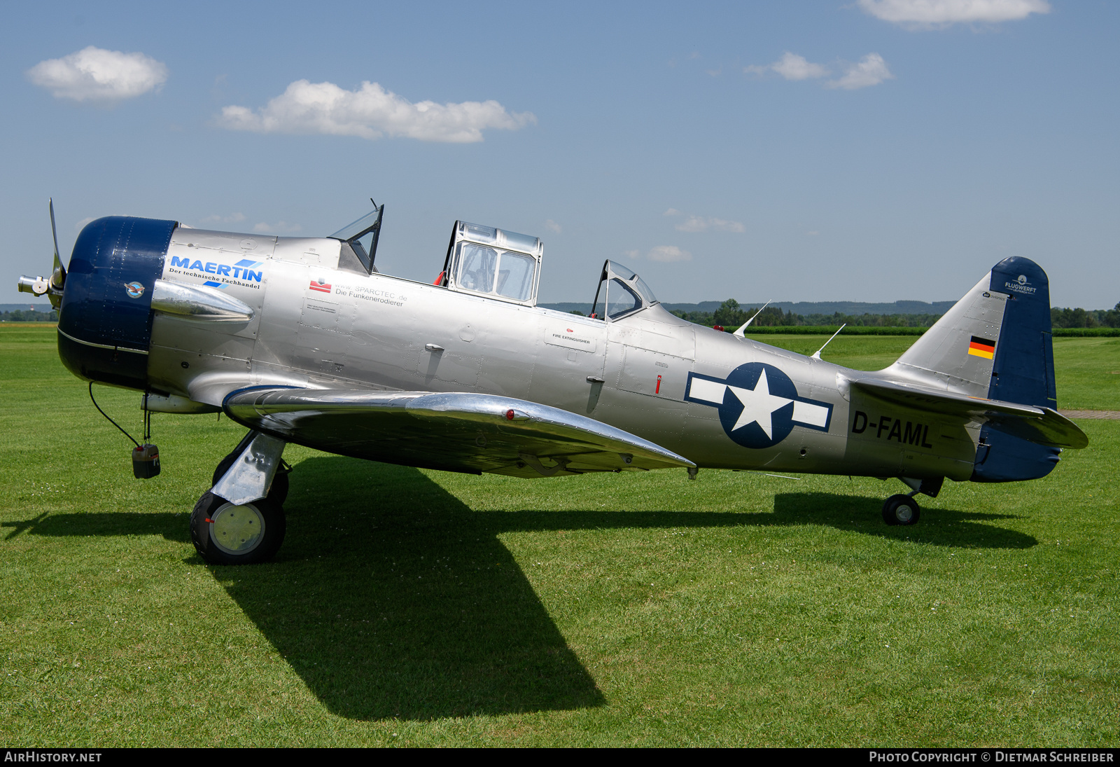 Aircraft Photo of D-FAML | North American AT-6D Harvard III | USA - Air Force | AirHistory.net #700161