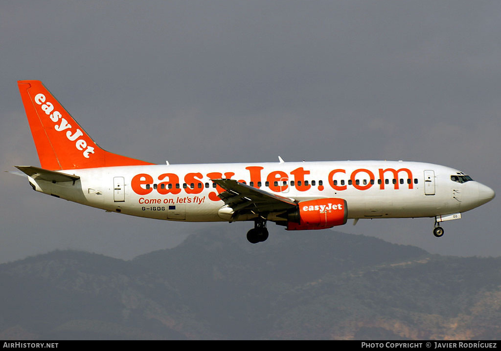Aircraft Photo of G-IGOG | Boeing 737-3Y0 | EasyJet | AirHistory.net #700252