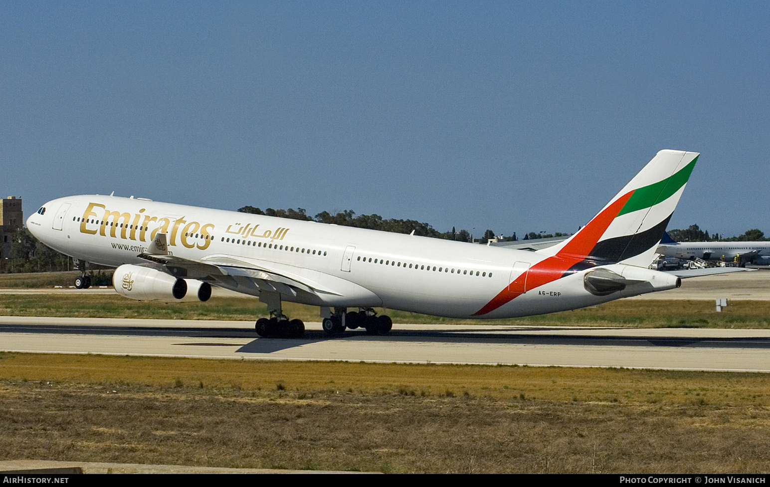 Aircraft Photo of A6-ERP | Airbus A340-313 | Emirates | AirHistory.net #700389