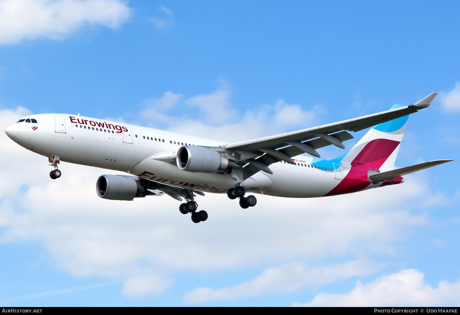 Aircraft Photo of D-AXGG | Airbus A330-203 | Eurowings | AirHistory.net #700421