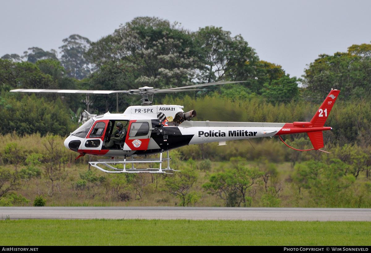 Aircraft Photo of PR-SPK | Helibras AS-350B-2 Esquilo | Polícia Militar | AirHistory.net #700429