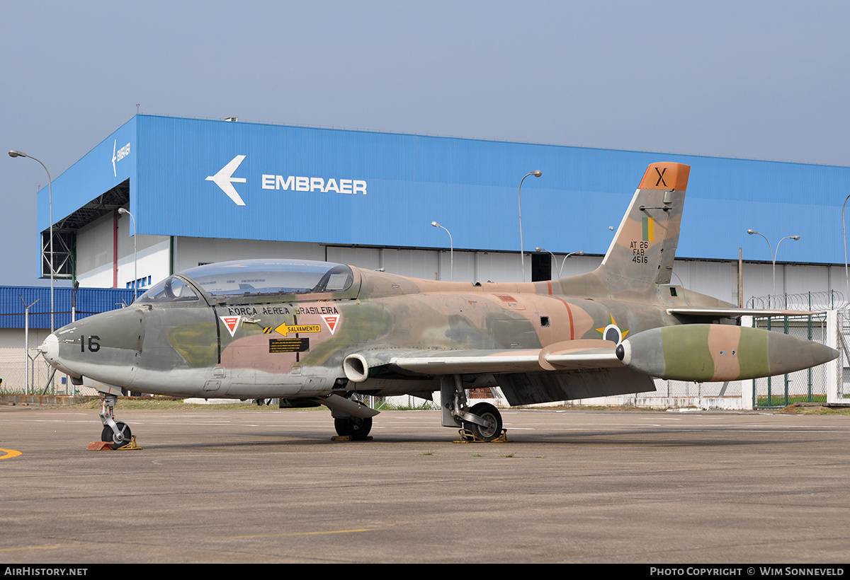 Aircraft Photo of 4516 | Embraer AT-26 Xavante | Brazil - Air Force | AirHistory.net #700451