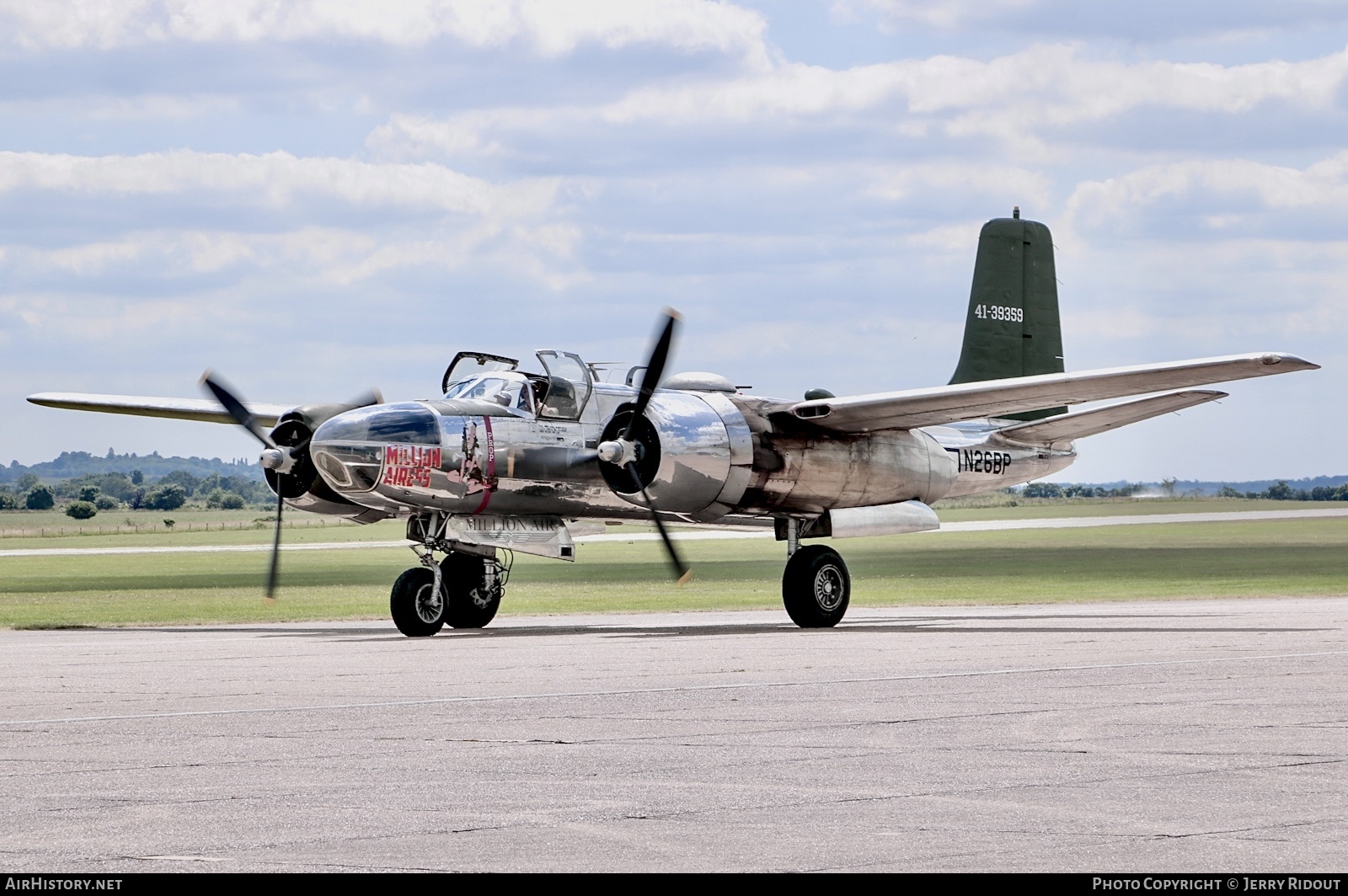 Aircraft Photo of N26BP / NL26BP / 41-39359 | Douglas B-26C Invader | Million Air | USA - Air Force | AirHistory.net #700528