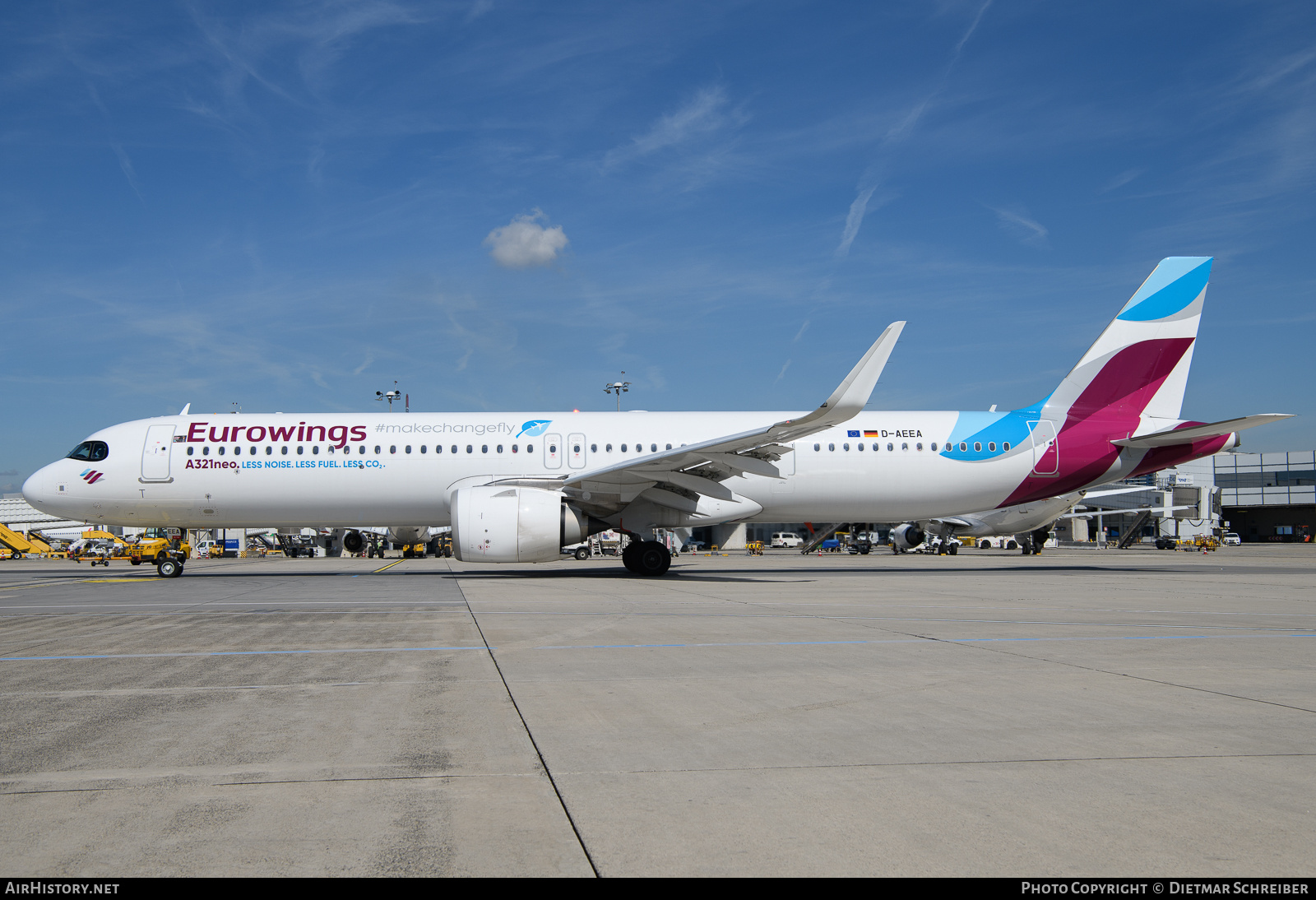 Aircraft Photo of D-AEEA | Airbus A321-271NX | Eurowings | AirHistory.net #700552