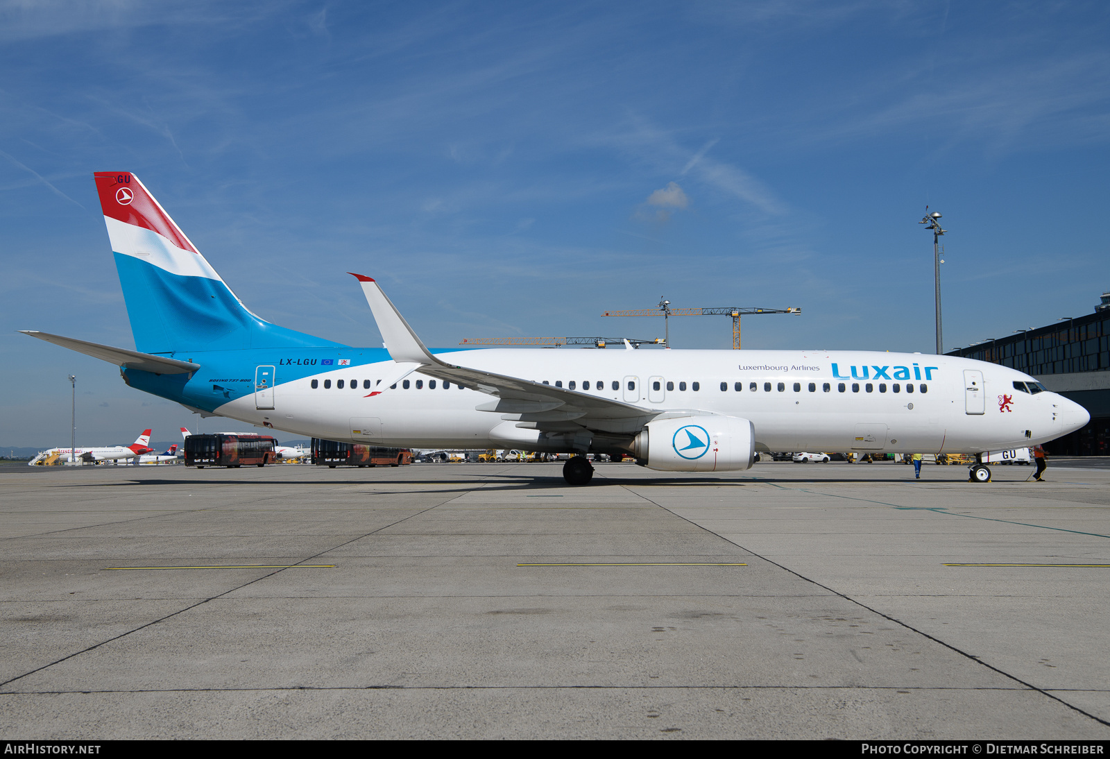 Aircraft Photo of LX-LGU | Boeing 737-8C9 | Luxair | AirHistory.net #700553
