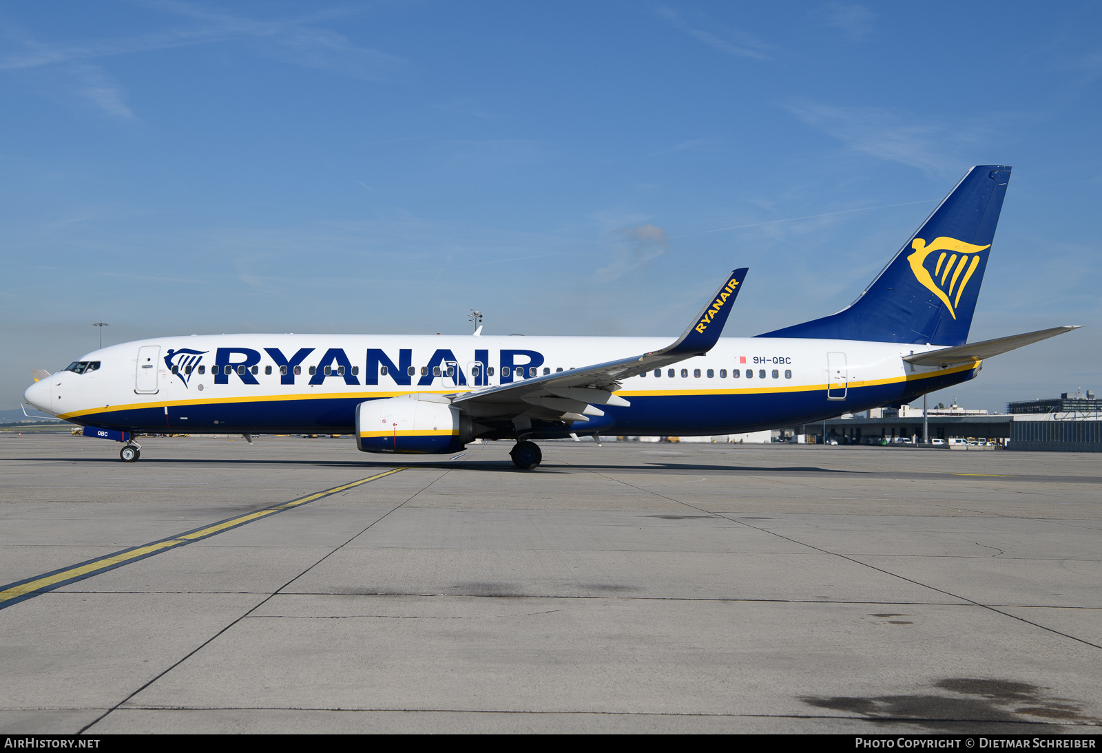 Aircraft Photo of 9H-QBC | Boeing 737-800 | Ryanair | AirHistory.net #700558