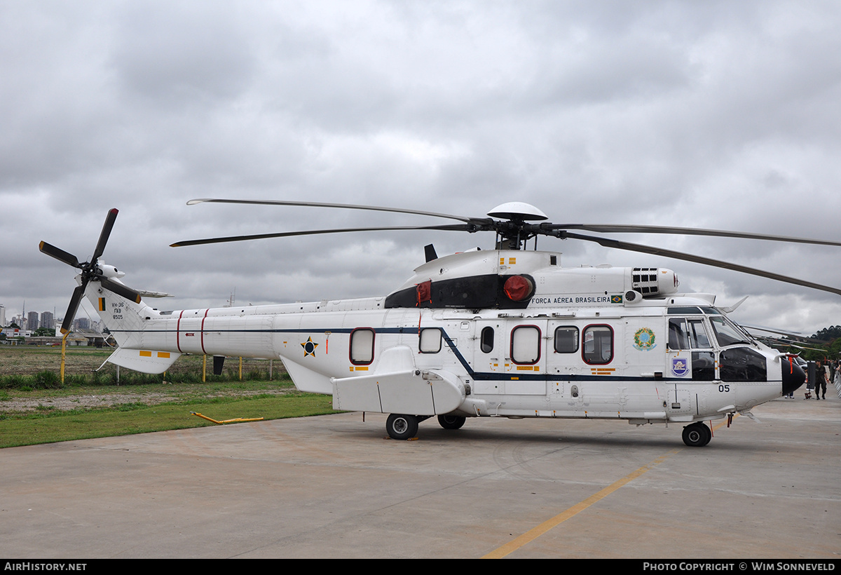 Aircraft Photo of 8505 | Eurocopter VH-36 Cougar Mk2+ (EC-725AP) | Brazil - Air Force | AirHistory.net #700594
