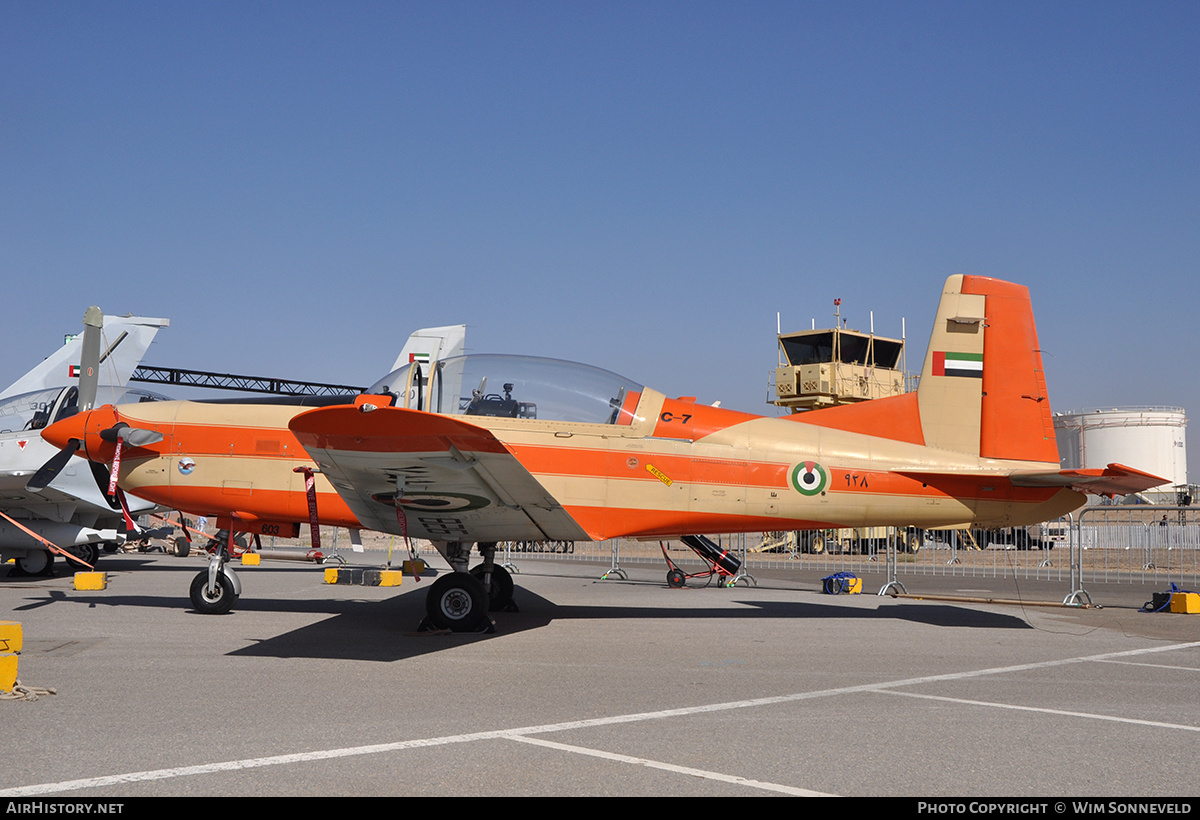 Aircraft Photo of 928 | Pilatus PC-7 | United Arab Emirates - Air Force | AirHistory.net #700610