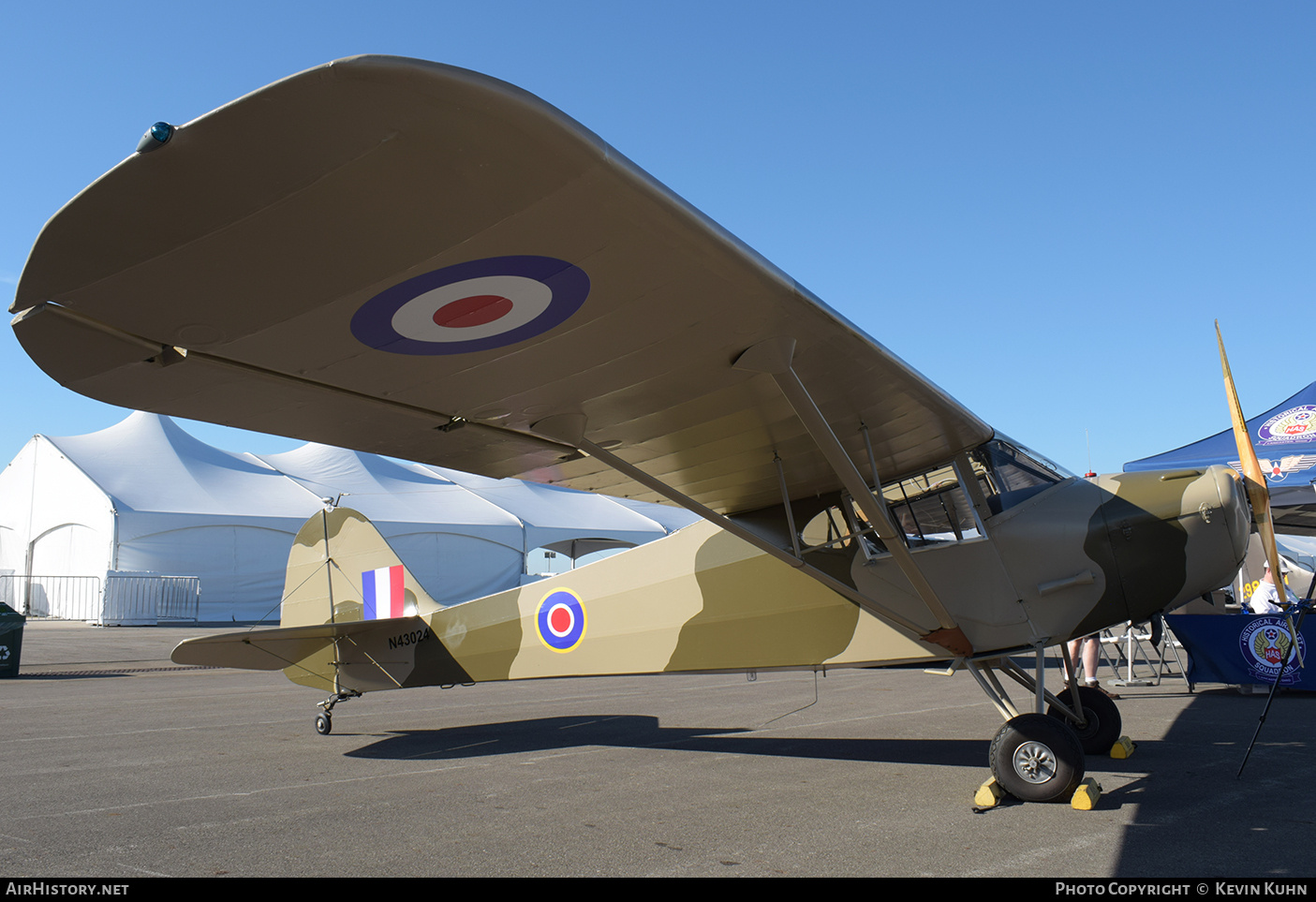 Aircraft Photo of N43024 | Taylorcraft BC12D-85 | UK - Air Force | AirHistory.net #700697