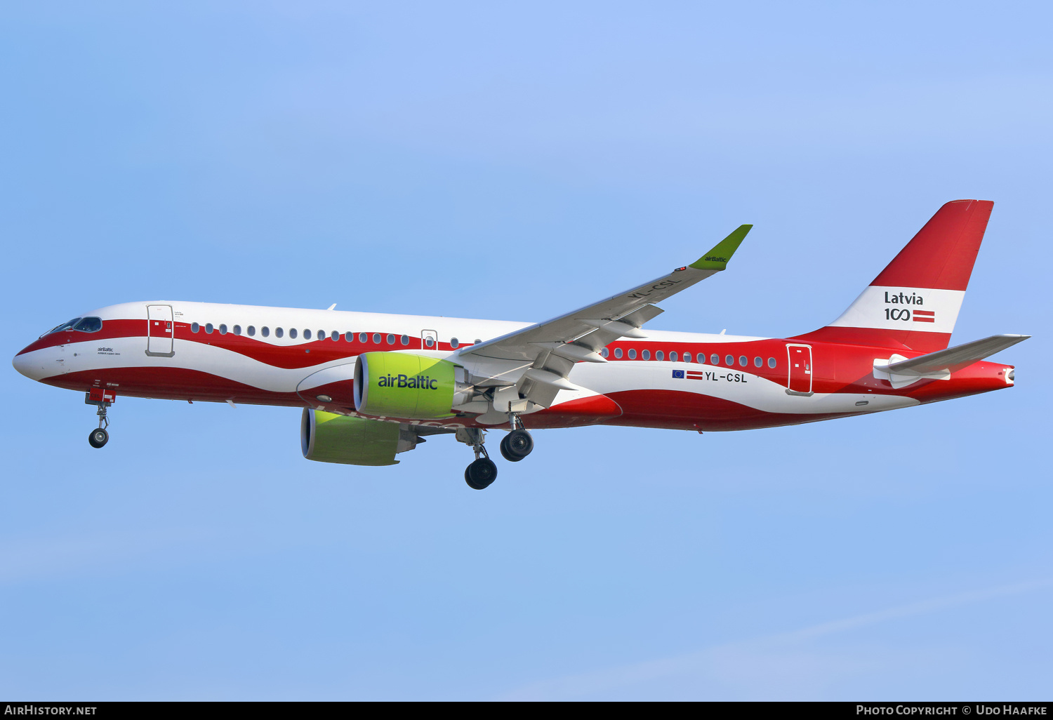 Aircraft Photo of YL-CSL | Airbus A220-371 (BD-500-1A11) | AirBaltic | AirHistory.net #700791