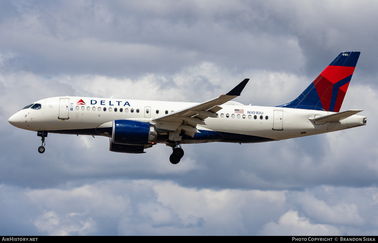 Aircraft Photo of N101DU | Airbus A220-100 (BD-500-1A10) | Delta Air Lines | AirHistory.net #700879