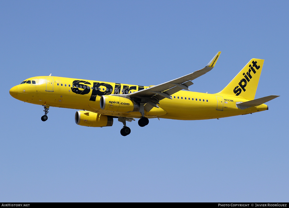 Aircraft Photo of N693NK | Airbus A320-232 | Spirit Airlines | AirHistory.net #700925